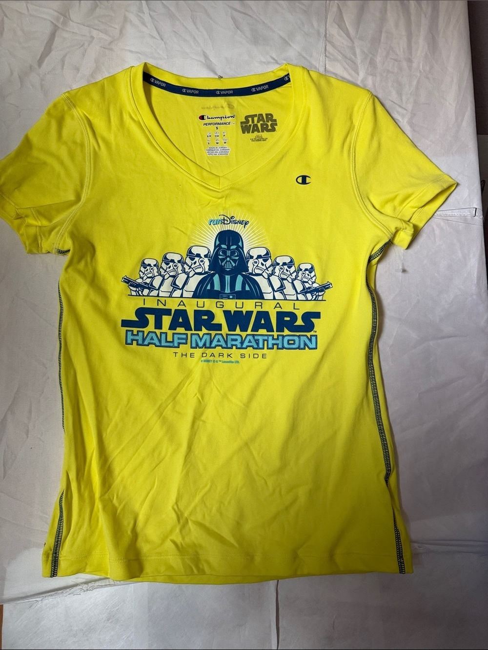 Champion  RUN DISNEY - Yellow Star Wars Half Marathon Graphic Tee